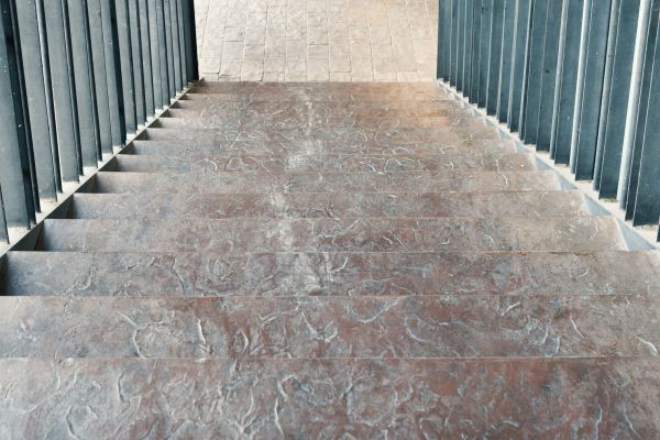 Concrete Stair Stamping in Madera